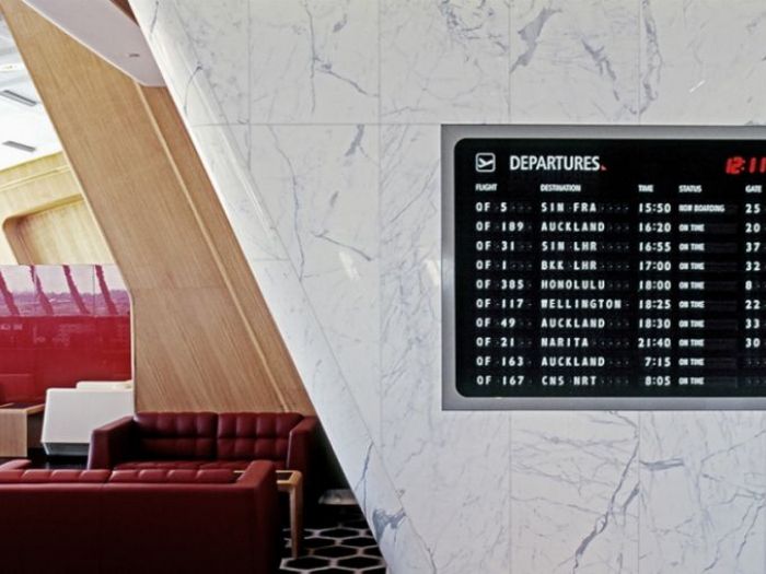 Archisio - Furrer - Progetto Melbourne airport qantas first lounge