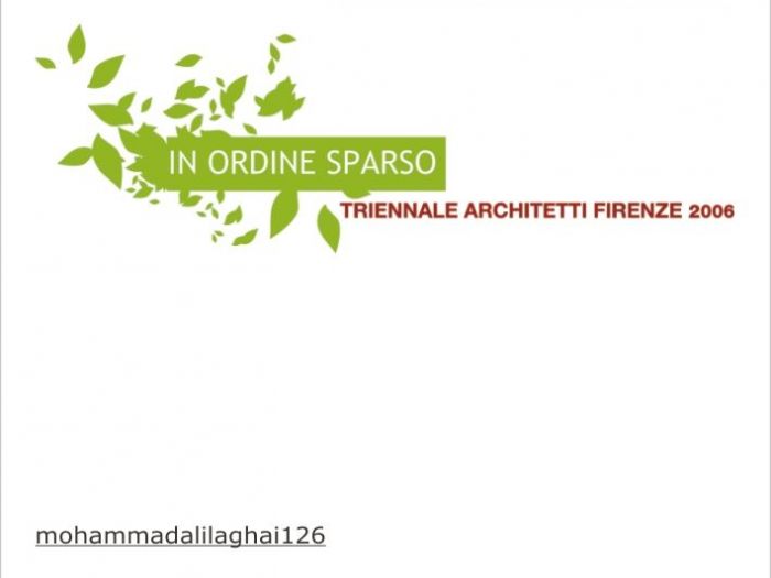 Archisio - Laghai Architecture Studio - Progetto Triennial of architects florence 2009