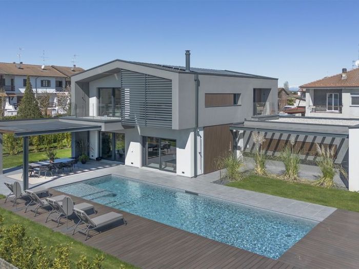 Archisio - Marlegno - Progetto Villa in legno robbio