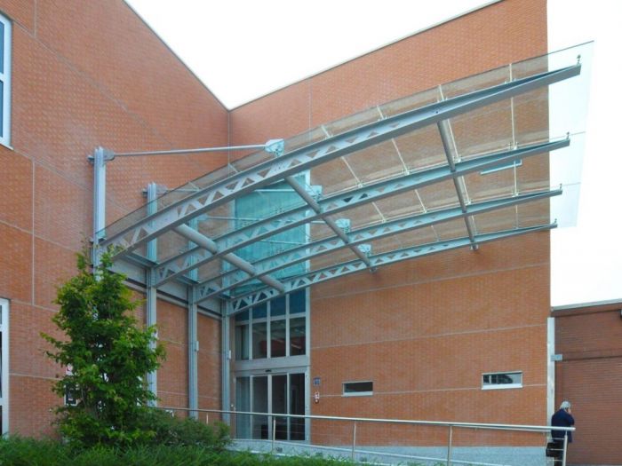 Archisio - Studio Costa Progettazioni - Progetto Agusta westland a finmeccanica company - pensiline esterne