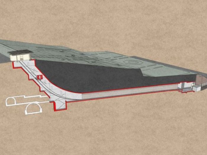 Archisio - Fabio Postani - Progetto Ricostruzione nuovo ascensore tra via cantore e villa scassi a genova sampierdarena