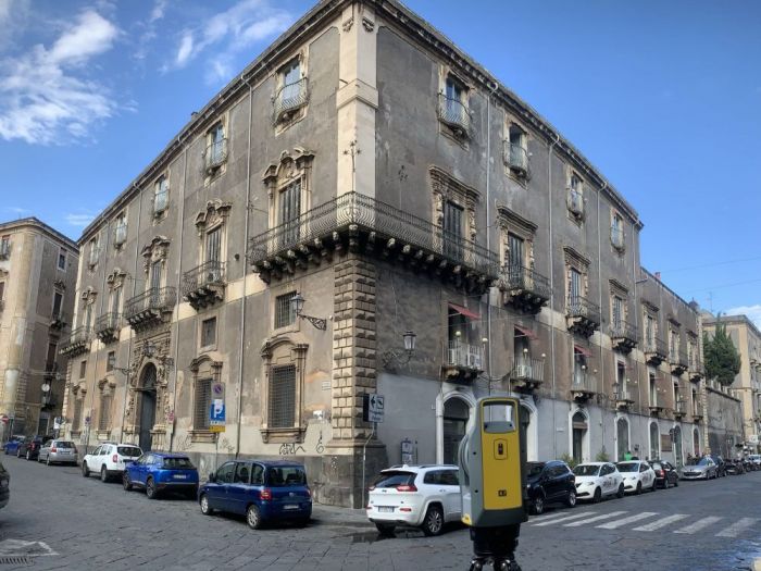 Archisio - Geometra Gianluca Iurato - Progetto Rilievo del costruito del palazzo manganelli di catania