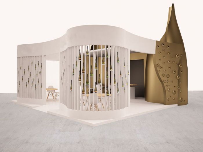 Archisio - Fabio Nassuato - Progetto Vinitaly 2018 proposta preliminare stand