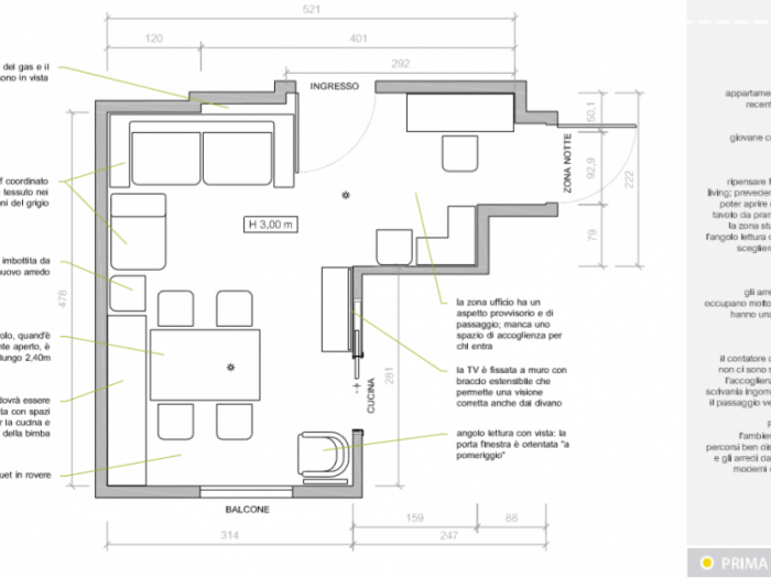 Archisio - Amodo - Progetto Un soggiorno in stile nordico