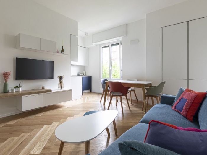 Archisio - Gianluca Chiocca Design - Progetto Ristrutturazione appartamento 50mq milano - bullona