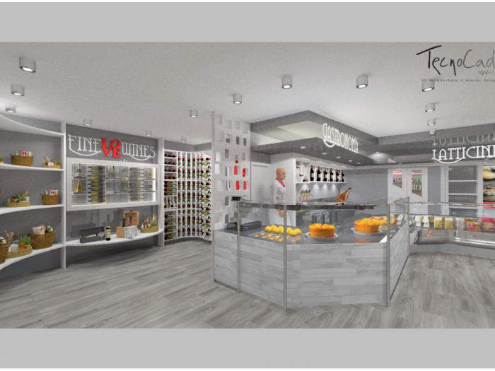 Archisio - Tecnocad Service - Progetto Rendering locale commerciale