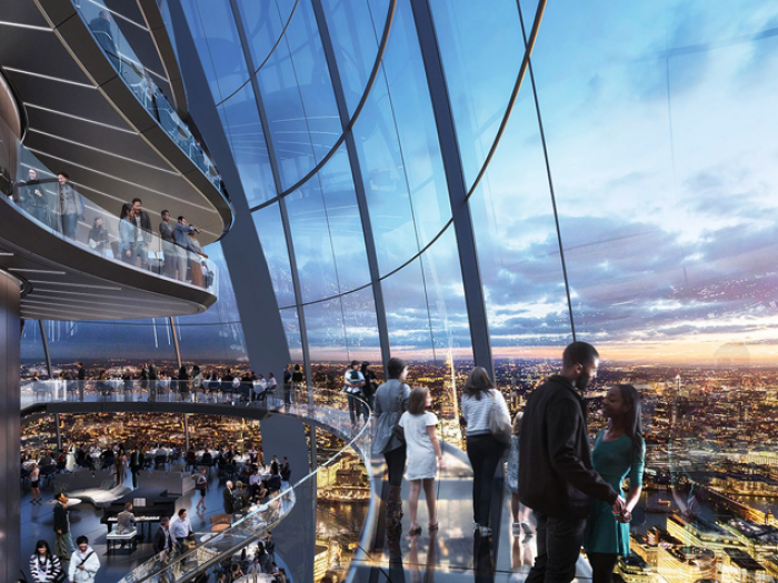 Archisio - Christian De Poorter - Progetto The tulip la futura torre dosservazione di londra