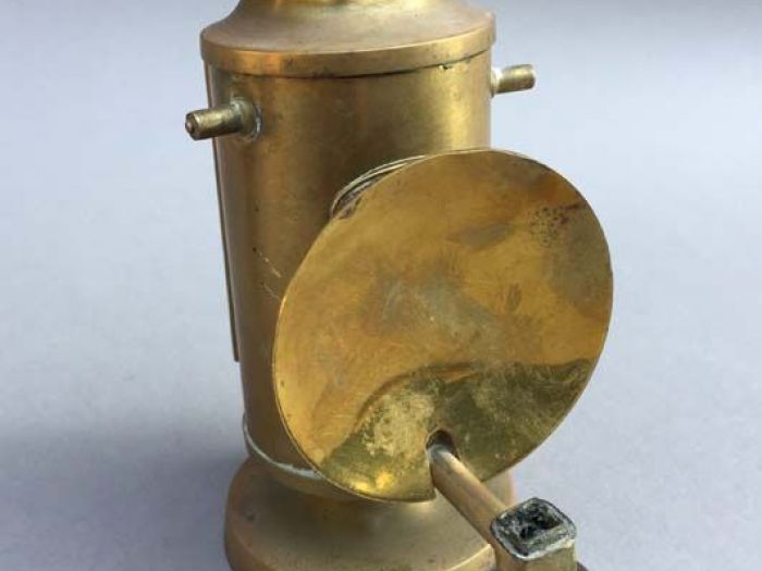 Archisio - Fausto Gazzi Atelier Darte - Progetto Alcohol or oil lamp signed locatelli et cie