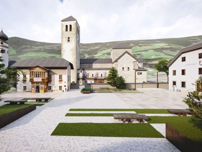 Archisio - Manuel Benedikter - Progetto Piazza del villaggio di san candido