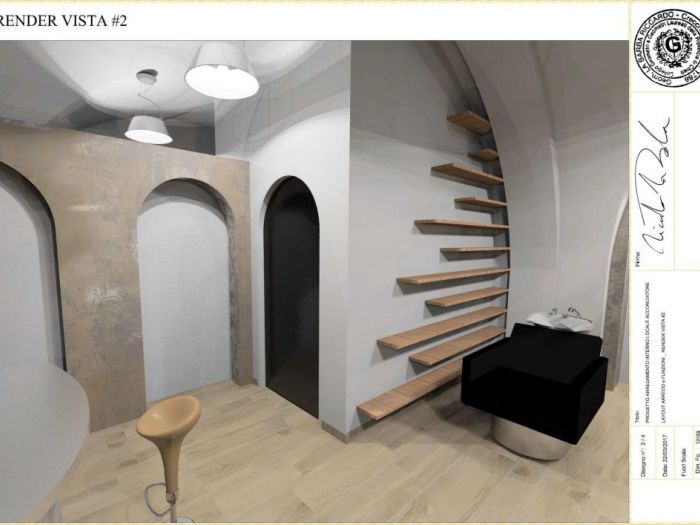 Archisio - Riccardo La Barba - Progetto Negozio parrucchiera