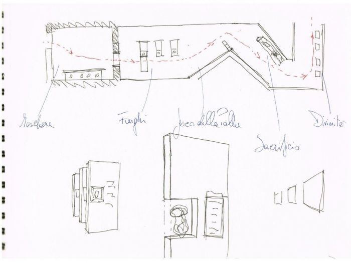 Archisio - Javier Reyes Batista - Progetto Marte museumHall allestimento temporaneo