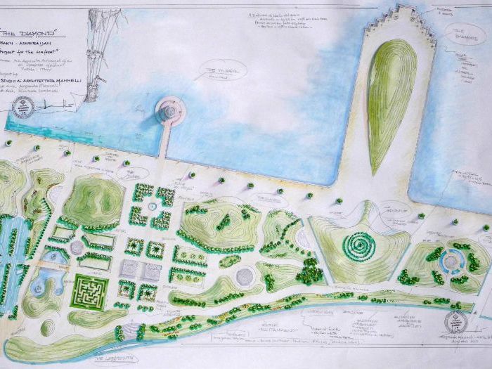 Archisio - Studio Di Architettura Mannelli - Progetto Lungomare di baku azerbaijan
