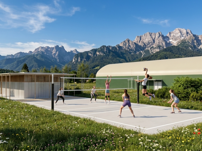 Archisio - Bortoluzzi Associati Enrico Bortoluzzi Architetto - Progetto Centro sportivo a belluno