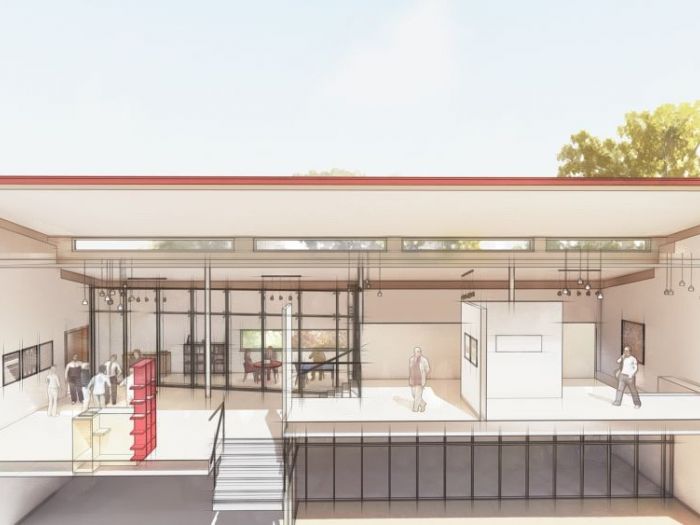 Archisio - Andrea Sorci Natural Living - Progetto Ipotesi progetto di ripristino di un capannone a borghetto flaminio rm per la sede museale della fondazione