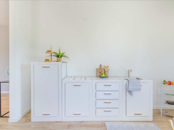 Archisio - Eukalipto Studio - Progetto Home staging completo e servizio fotografico su appartamento vuoto - trilocale ausonio