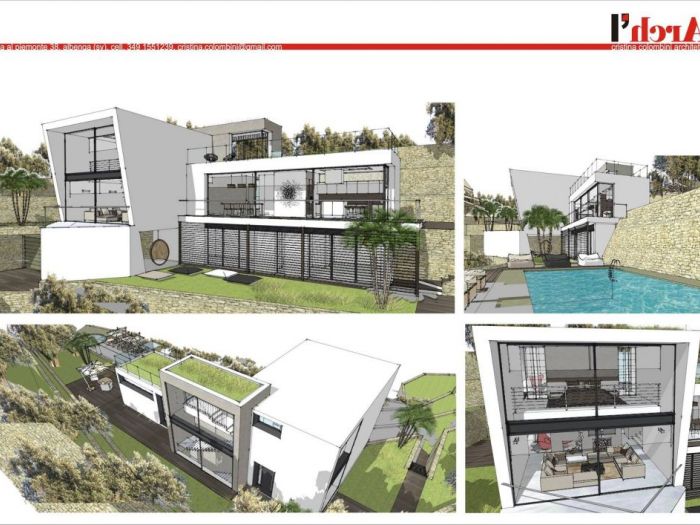 Archisio - Cristina Colombini - Progetto Villa moderna tra gli ulivi