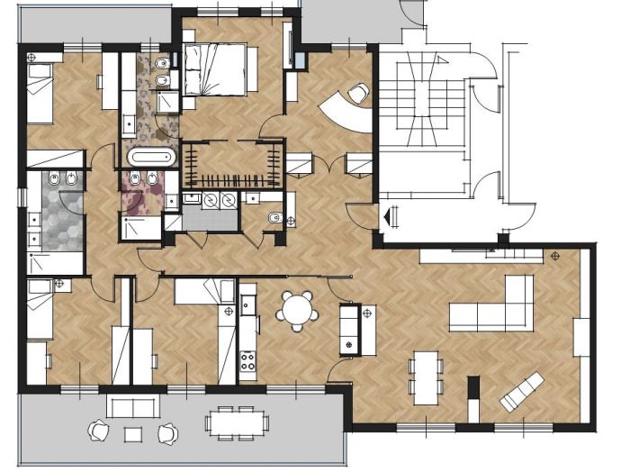 Archisio - Antonella Favalli - Progetto Ambienti classici e arredi contemporanei