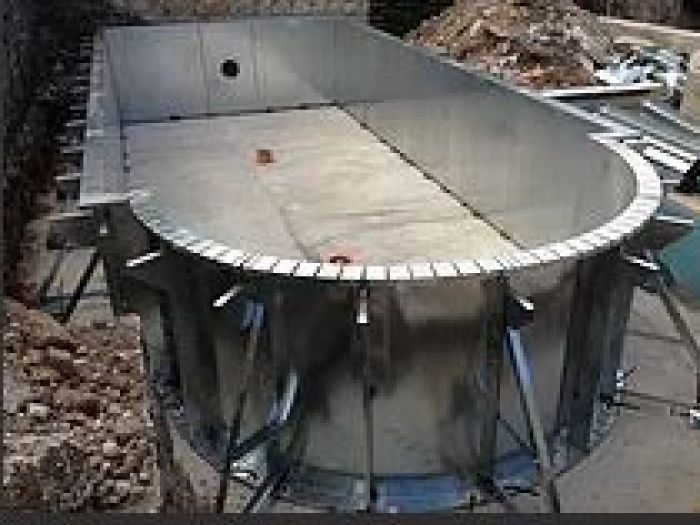 Archisio - Greenjoy - Progetto Piscine in pannelli di acciaio