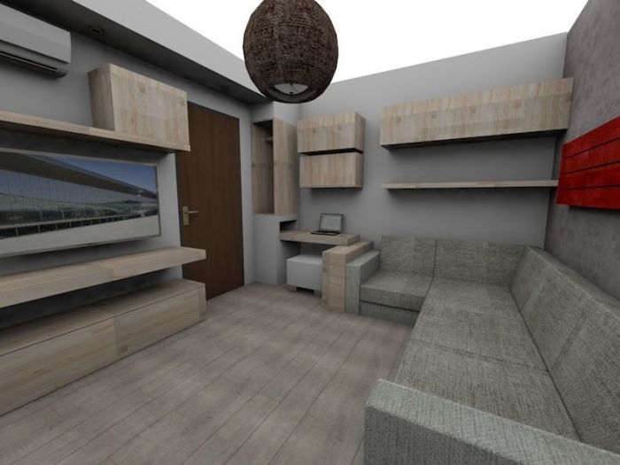 Archisio - Alessandra Alessandri - Studio 2a-rchitettura - Progetto Ristrutturazione di un bilocale a roma