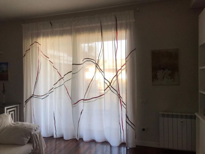 Archisio - Elena Kihlman Disegna E Produce Tessuti Darredamento Accessori Per Arredamenti - Progetto Tende disegnate a mano