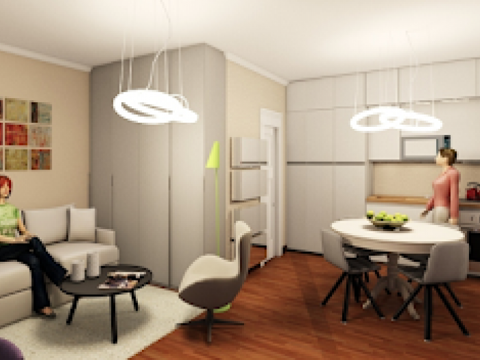 Archisio - Interno 75 - Progetto Il monolocale una sfida di stile