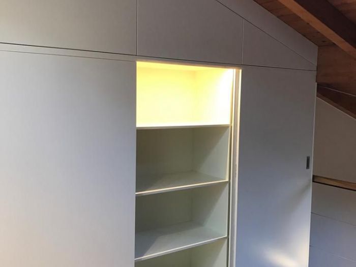 Archisio - Valeriani Di Domenico - Progetto Armadi mansarda su misura