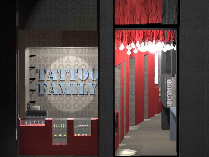 Archisio - Studio Patetta - Progetto Negozio tattoo