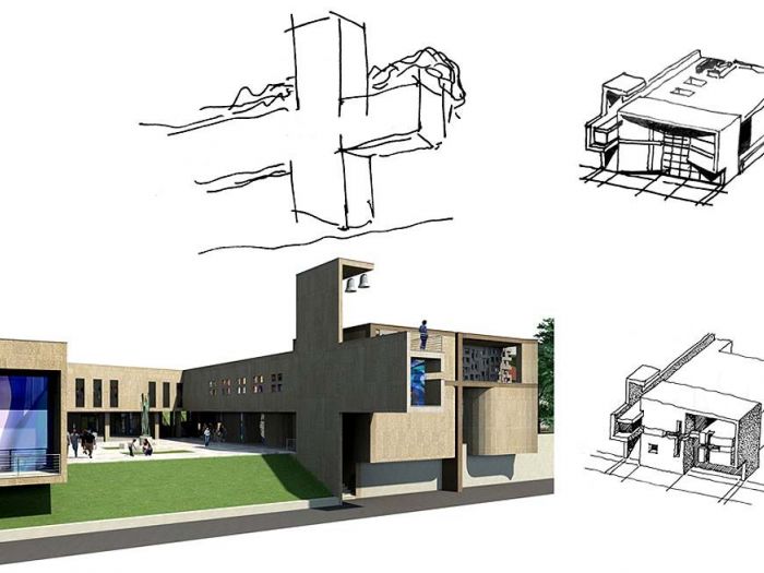 Archisio - Ruggero Lenci - Progetto Chiesa parrocchiale di s M Goretti