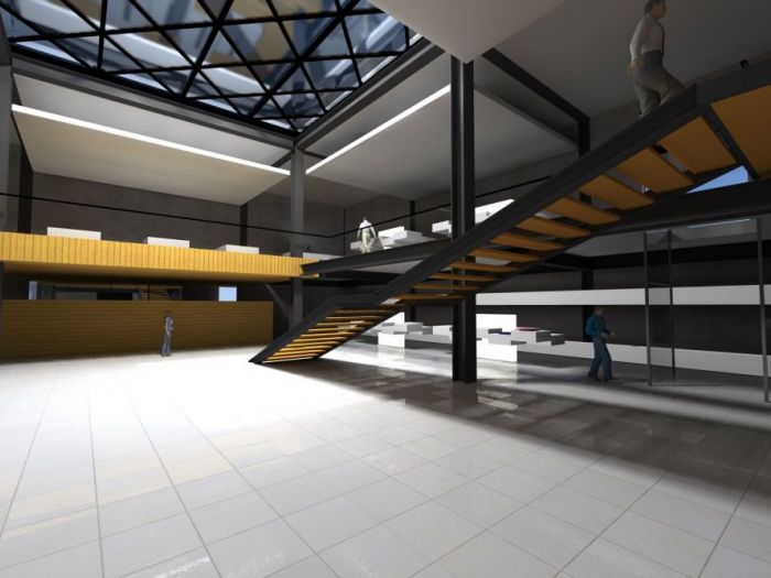 Archisio - Javier Reyes Batista - Progetto Marte museumHall allestimento temporaneo