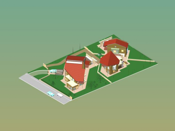 Archisio - Roberto Bertetti - Progetto Complesso di 5 residenze