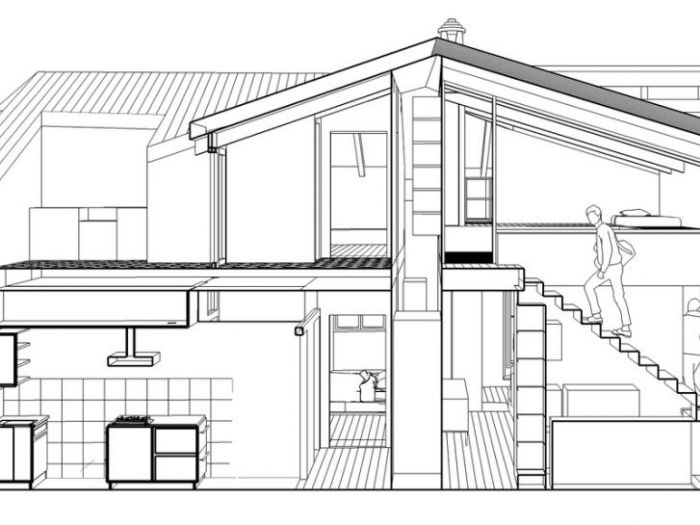 Archisio - Alessandro Eletto - Progetto Baa appartamento con attico