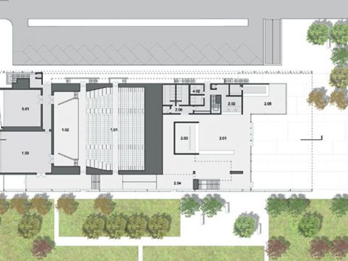 Archisio - Andrea Stipa - Progetto Concorso internazionale per l auditorium di acilia rm