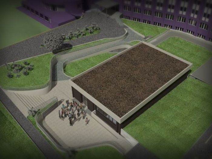 Archisio - Marcello Cal - Progetto Hotel da vinci milano progetto degli esterni del centro congressi hotel da vinci