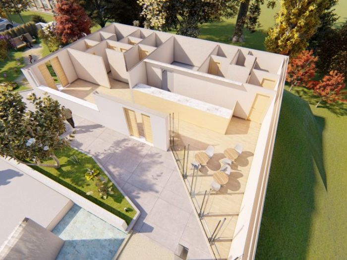 Archisio - Andrea Sorci Natural Living - Progetto Ipotesi progetto di ripristino di un capannone a borghetto flaminio rm per la sede museale della fondazione