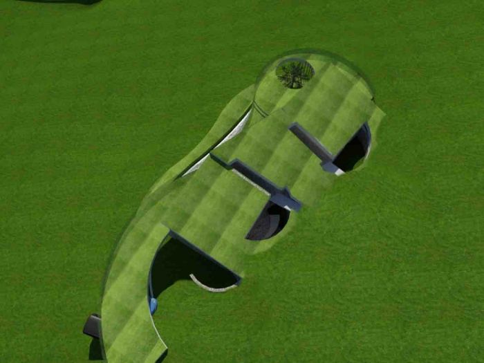 Archisio - Pstudio - Progetto Edificio inserito nel paesaggio