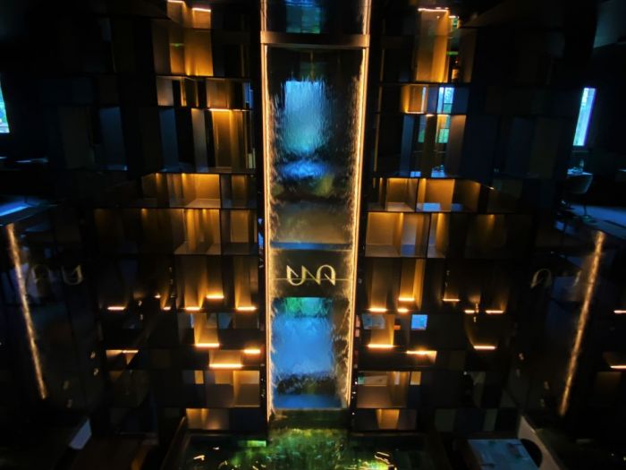 Archisio - Forme Dacqua - Progetto Cascata dacqua una sushi restaurant