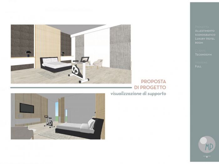 Archisio - Mp Architettura - Progetto Luxury hotel room technogym