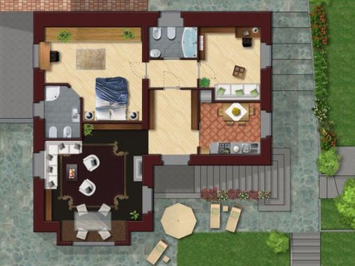 Archisio - Arch Lorenzo Ardito - Progetto Ristrutturazione interna villa camogli