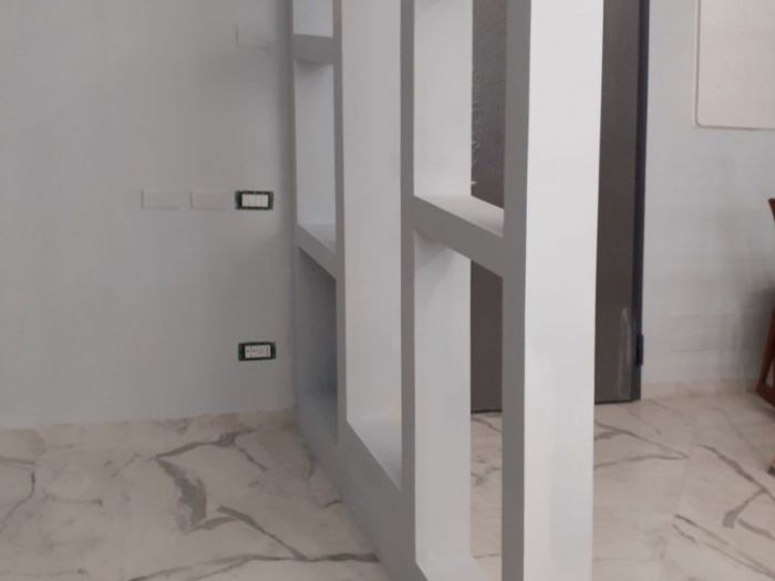 Archisio - Mani Srl Ristrutturazini - Progetto Separ in cartongesso e cristallo appartamento zona mezzocammino roma