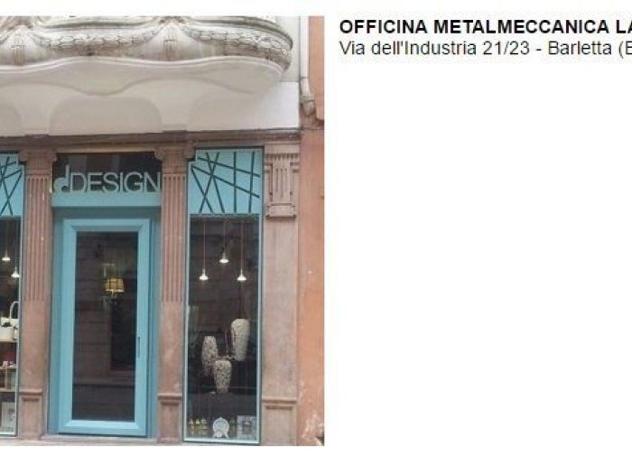 Archisio - Officina Metalmeccanica Lanotte - Progetto Vetrine negozi