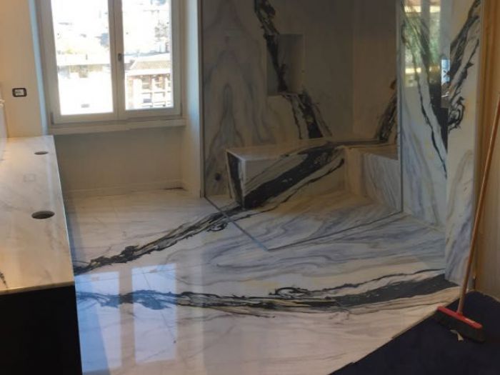 Archisio - Giovanni Privitera - Progetto Bagno in marmo