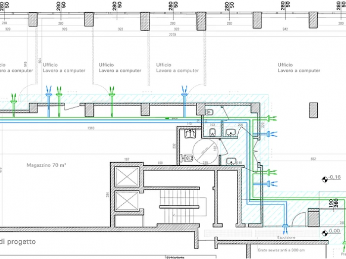 Archisio - Studio Patetta - Progetto Uffici multiserass milano