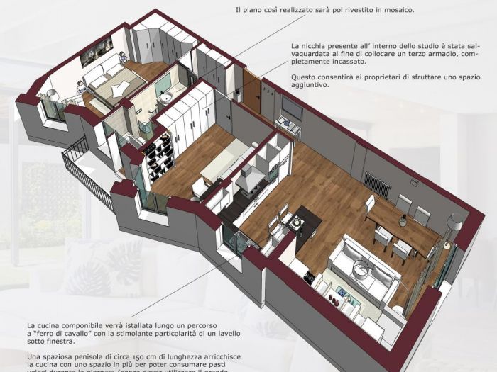 Archisio - Mc Rendering Solution - Progetto open space Avanti tutta