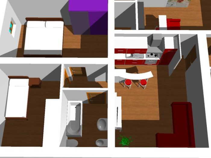 Archisio - Emanuela Rombi - Progetto Frazionamento di piano attico in tre parti