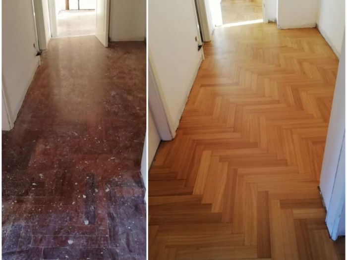 Archisio - Parquettista Roma - Progetto Restauro parquet massello con levigatura e verniciatura