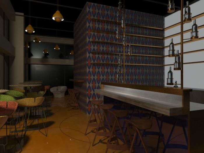 Archisio - Rinnovo Locali Commerciali - Progetto Les rouges - cocktail cucina