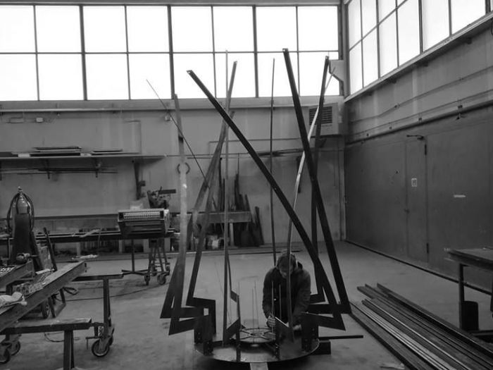 Archisio - Michele Ricupero - Ecoarchitettare Studio - Progetto Albero di natale in acciaio cor-ten