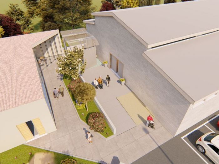 Archisio - Andrea Sorci Natural Living - Progetto Ipotesi progetto di ripristino di un capannone a borghetto flaminio rm per la sede museale della fondazione