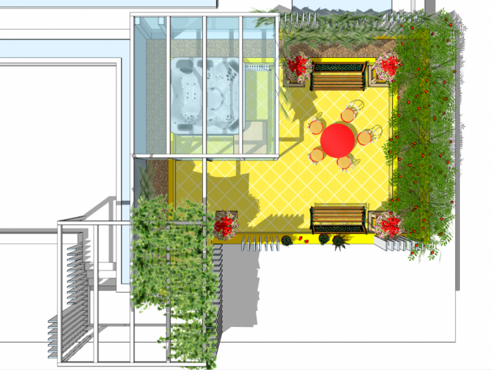 Archisio - Luca Righetto - Progetto Progettazione terrazze varese busto arsizio Terrazza-solarium su palazzina in costruzione