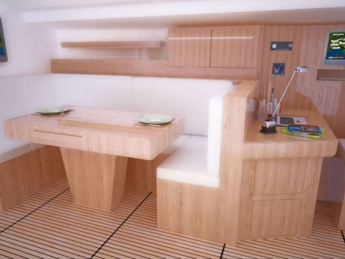 Archisio - Roberta Rose - Progetto Progetto di dinette zona carteggio e cucina per barca a vela 43 lattuale moro di venezia xxvii